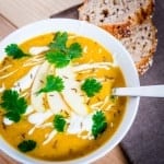 German apple and parsnip soup