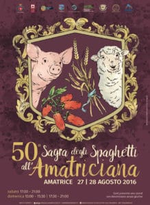 This would have been the 50th Sagra degli Spaghetti alla Amatriciana in the town of Amatrice. 