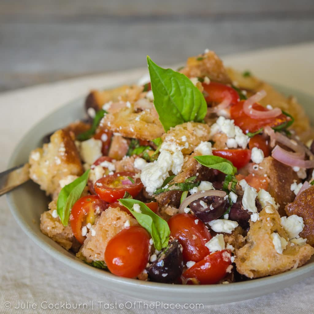 Panzanella Tuscan Style Bread And Tomato Salad