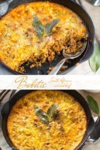 South African Bobotie from Rebecca Bourhill at TasteOfThePlace.com