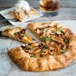Pear and apple galette