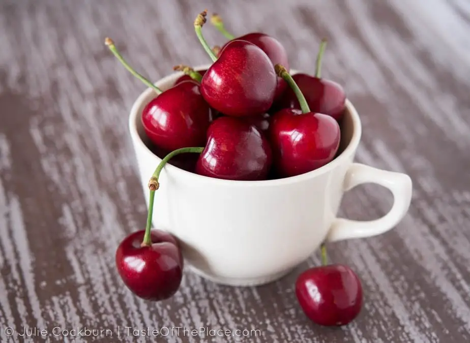 Cherries in a cup