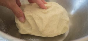 Homemade corn tortilla dough
