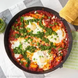 Shakshuka - a savory & spicy one-pan meal from Israel | Taste OfThe Place