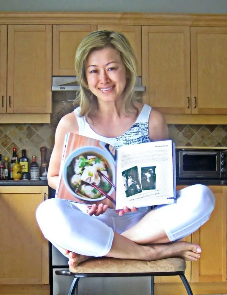 Susan Ng with her chapter in the Taste Of The Place cookbook