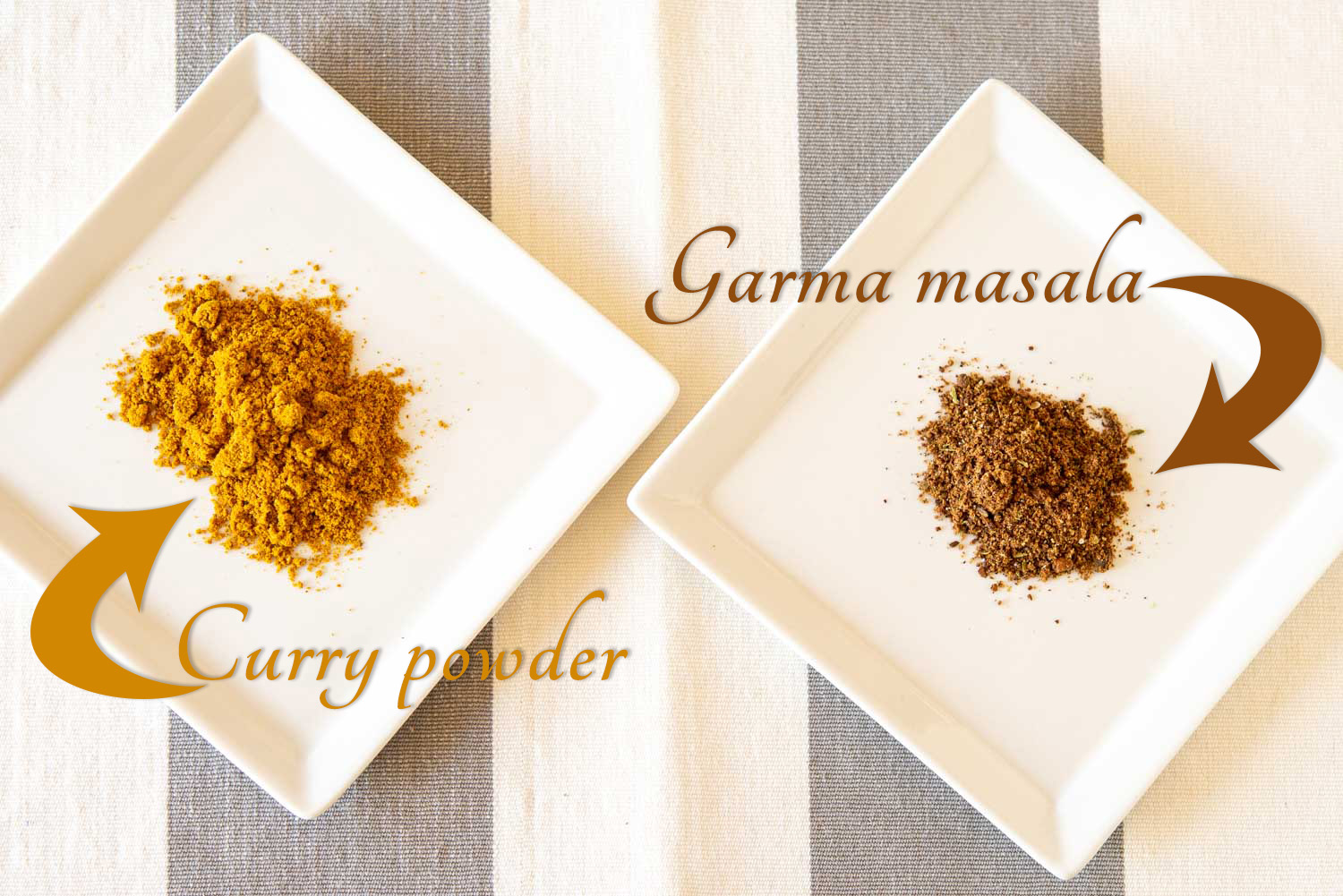 Curry powder and garam masala